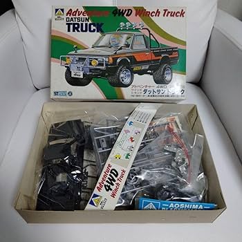 アオシマ  ダットサントラック　4WDスポーツ1/24  ウィンチアクション Amazon.co.jp: アオシマ ダットサントラック 4WDスポーツ1 24
